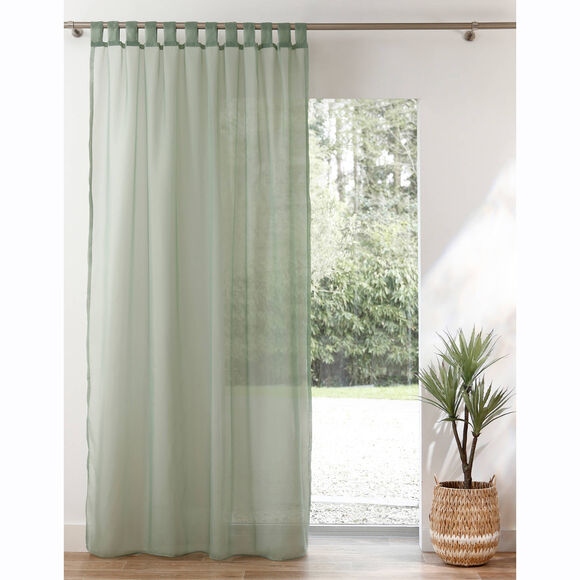 Panneau voile uni finition pattes (vert)