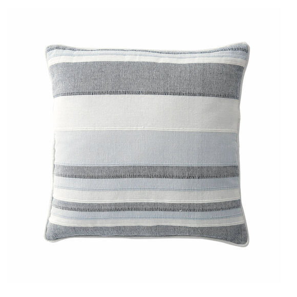 Housse coussin multicolore coton tissage artisanal - lot de 2 (gris perle)
