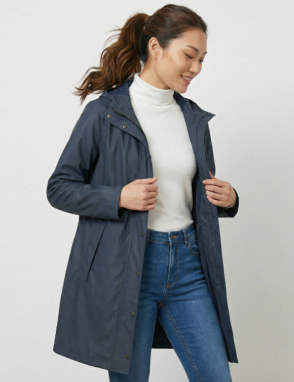 Cir&eacute; long imperm&eacute;able, doubl&eacute; polaire, polyester recycl&eacute;** (marine)