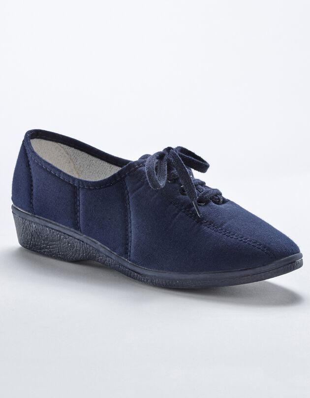 Sneakers met sleehak (marine)