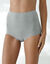 Katoenen stretch-slip met zeer hoge taille en goede bedekking - set van 2 (zwart + chin&eacute; grijs)