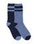 Set van 2 paar fleece-sokken (marine / blauw)