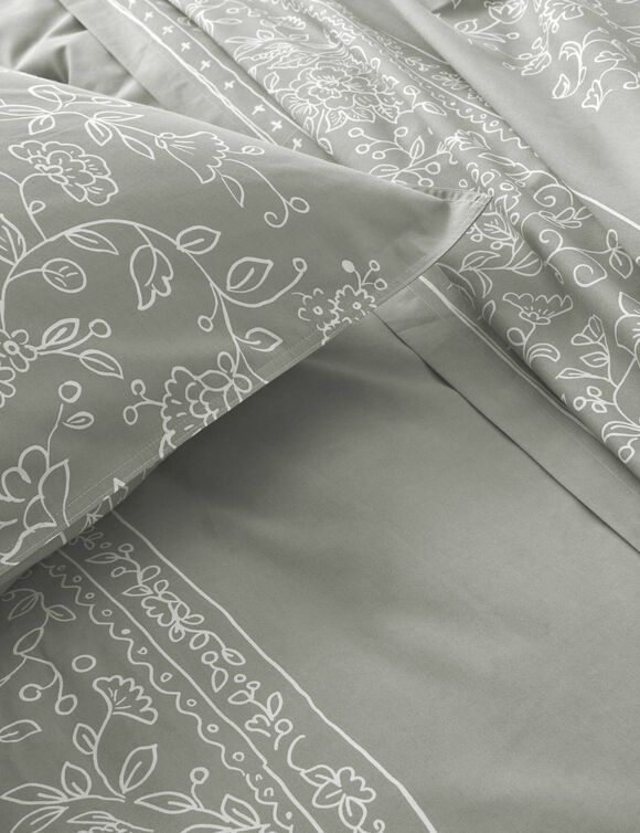 Linge de lit Jade - coton 57 fils/cm&sup2; (kaki clair)