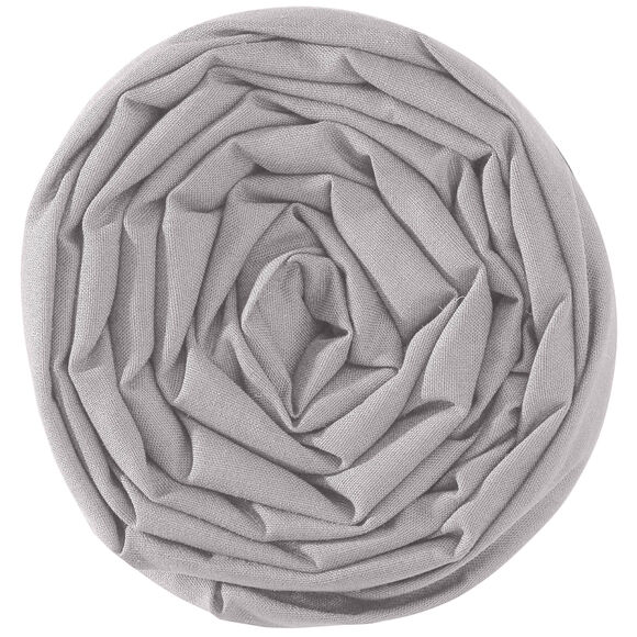 Drap-housse uni polyester - coton bonnet 32 cm (gris perle)