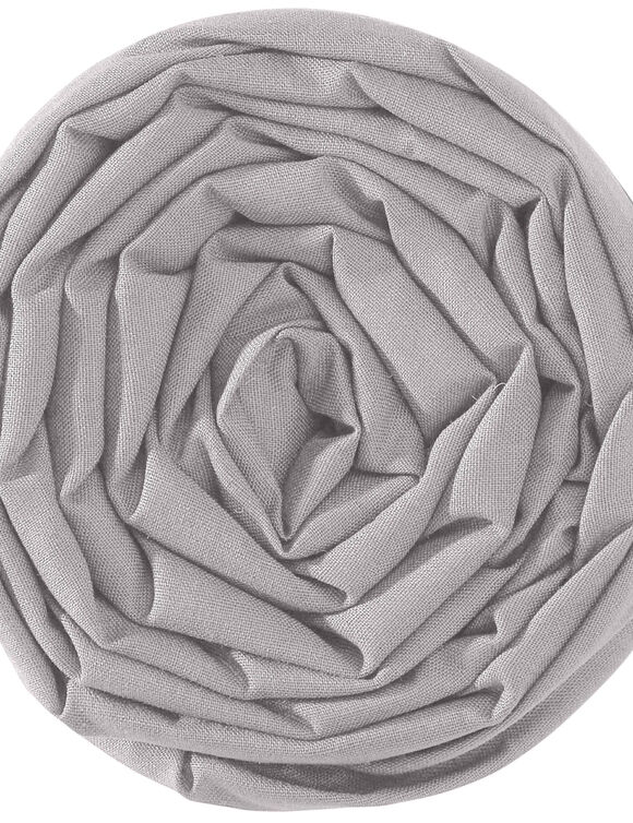 Drap-housse uni polyester - coton bonnet 32 cm (gris perle)