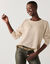 Pull col rond, maille fantaisie toucher doux (naturel)