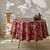 Nappe toile cirée imprimée Oliviers  (rouge)