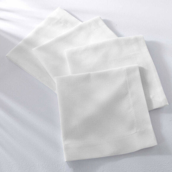 Tafellaken met linnenaspect (wit)