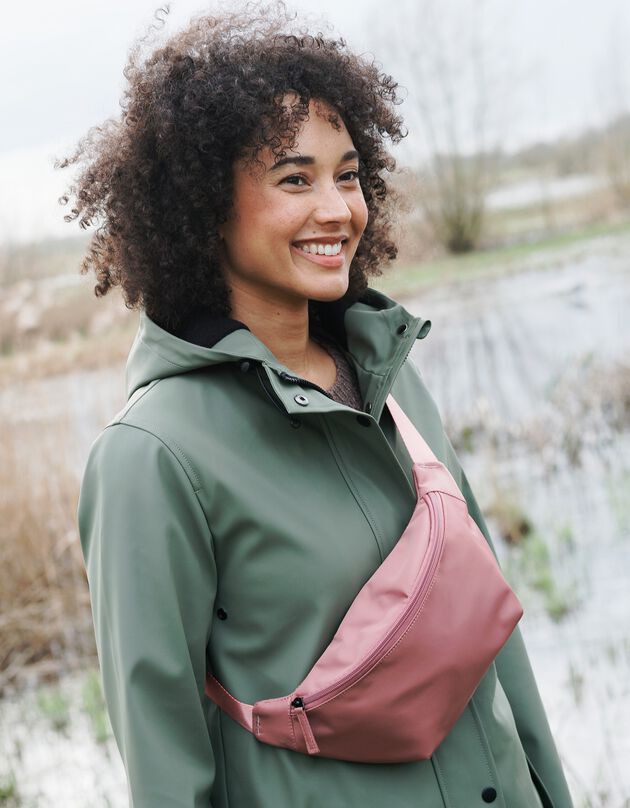Sac banane imperméable en polyamide recyclé(**) (rose foncé)