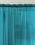 Panneau voile uni finition galon fronceur (bleu canard)