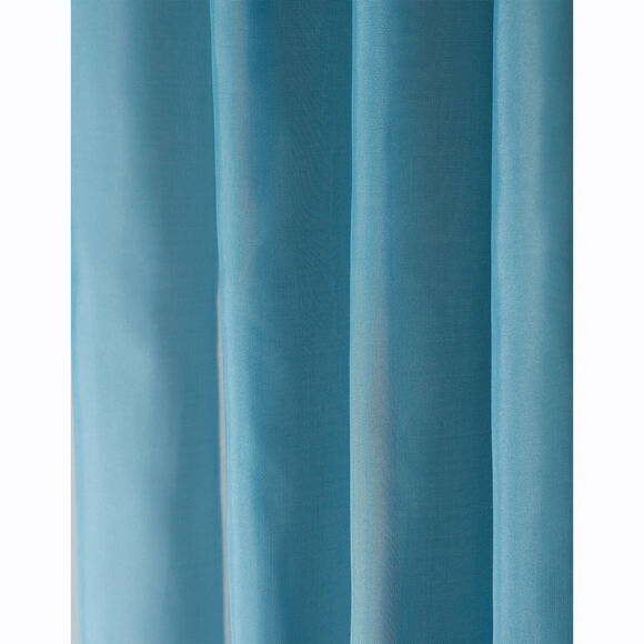 Panneau voile uni finition &oelig;illets (bleu canard)