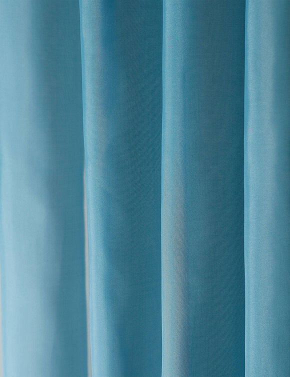 Panneau voile uni finition &oelig;illets (bleu canard)