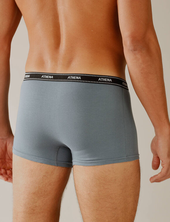 Lot de 3 boxers Ecopack (marine + noir + gris)
