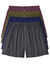 Ruime, open en effen boxershort - set van 4 (kaki + paars + blauw)