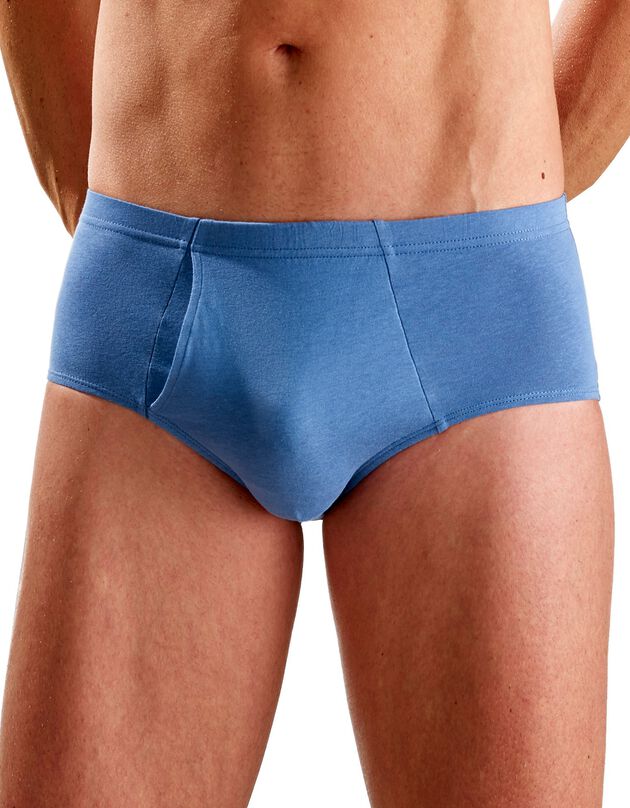 Open effen slip met hoge taille - set van 8, blauw + rood + grijs Open effen slip met hoge taille - set van 8, blauw + rood + grijs, hi-res