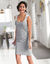 Nuisette dos macramé - jersey coton (gris)
