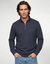Warm sweatshirt met hoge kraag en ritssluiting, van geribd tricot (marine)