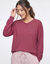 T-shirt pyjama blousant manches longues  (bois de rose)