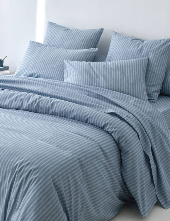 Linge de lit Charly - coton 52 fils/cm&sup2; (bleu)