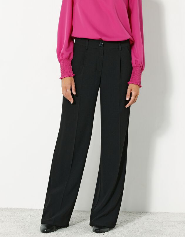 Pantalon large fluide (noir)