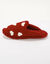 Muiltjes met hartprint (rood)
