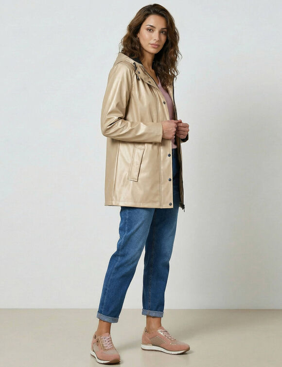 Cir&eacute; imperm&eacute;able en polyester recycl&eacute;(**) (beige iris&eacute;)