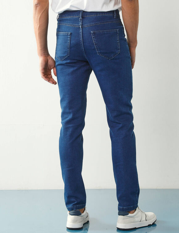 Pantalon effet jean denim l&eacute;ger ultra stretch - L28 (stone)
