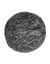 Tapis rond poils longs (gris)