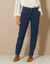 Stretchjeans in 'mom' model, hoge taille (stone)