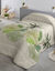 Dekbed in microvezel met tropische bladerenprint 200g/m2&lt;br&gt;&lt;br&gt; (groen)