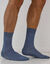 Kniekousen in fil d'Ecosse met masserend effect - set van 2 paar (blauw)