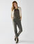 Pantalon 7/8ème fuselé uni (kaki)