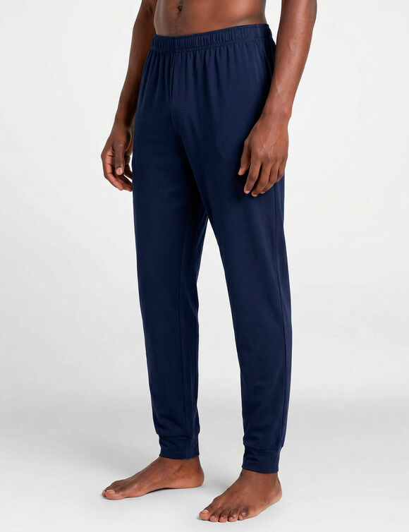Pyjama pantalon manches longues Marmotte (bordeaux / marine)