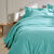 Linge de lit uni coton  (lagon)