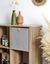 Cube de rangement pliable, lot de 2 (gris)