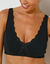 Soutien-gorge forme crois&eacute;e coton stretch - sans armatures (noir)