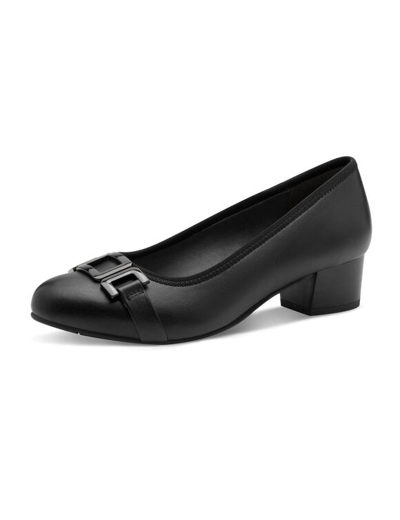 Pumps met ronde neus (zwart)