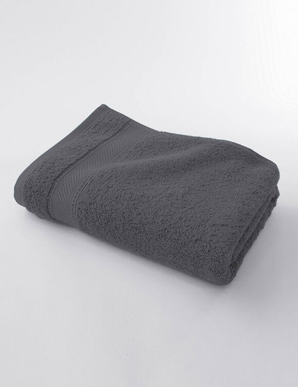 Collection serviettes de bain unies 540g/m2 confort luxe  (anthracite)
