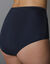 Gaineslip in microvezel en geborduurde tule Caminata (marine)