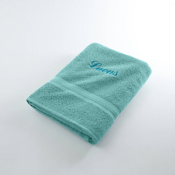 Collection serviettes de bain personnalisables confort moelleux (vert d'eau)