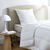 Sous-taie protège-oreiller matelassée qualité hôtellerie  (blanc)
