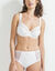 Soutien-gorge coton dentelle uni Coria - avec armatures (blanc)