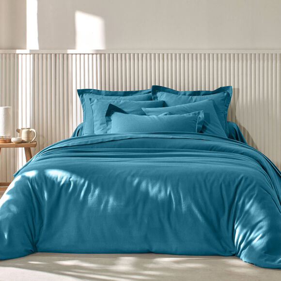 Effen beddengoed - flanellen 160 g/m&sup2; (pauwblauw)