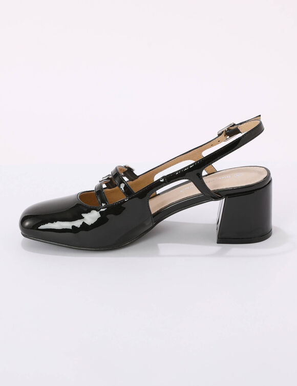 Babies slingback (zwart)