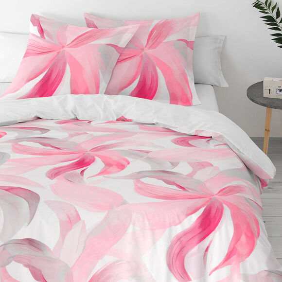 Linge de lit imprimé Rosa - coton (rose)