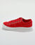 Sneakers met veters, verwassen canvas met sierstiksel (rood)