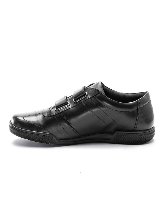 Derbies scratch&eacute;es en cuir - jusqu'au 46 (noir)
