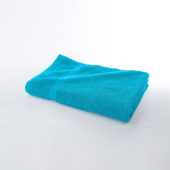 Collection serviettes de bain unies 420 g/m2 confort moelleux (turquoise)