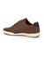 Arlo herensneakers met contrasterende biezen (bruin / marine)