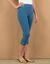 3/4 macramé legging, elastische tailleband (grijsblauw)